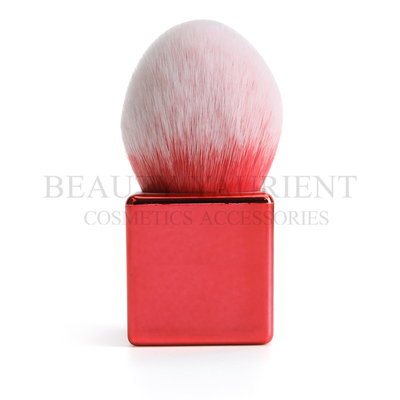 SA8000 Red Square Handle Candy Shaped Kabuki Makeup Brush For Powder Foundation